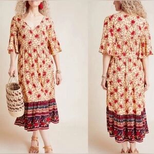 Anthropologie midi dress size 4 / small